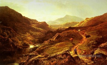 Moel Siabod de Glyn Lledr paysage Sidney Richard Percy Montagne Peinture à l'huile